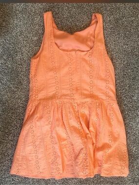 Altar'd State Orange Eyelet Sleeveless Sundress